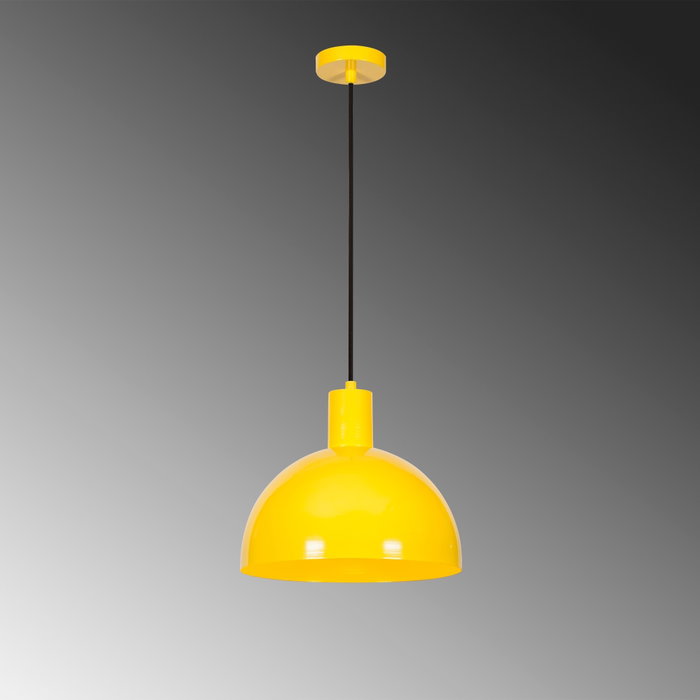 Opviq Lámpara de Araña MR - 994 Amarilla Metal 30 cm Diámetro, 117 cm Altura, E27 40W